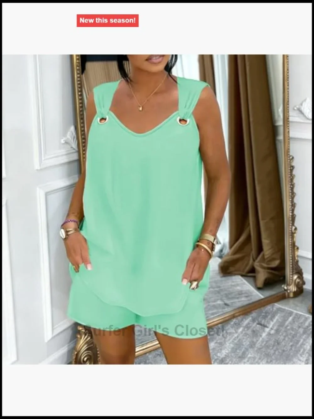 Two Piece Outfits Summer Tank Top Shorts Set Casual Matching Sets